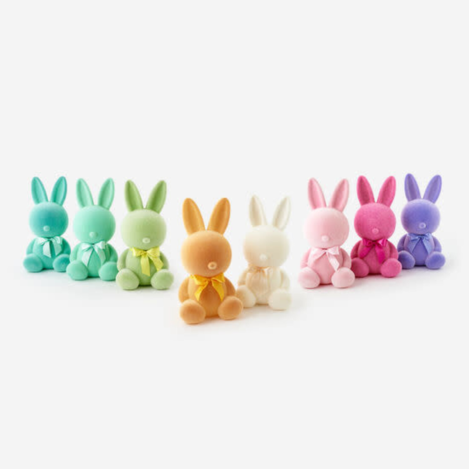 flocked sitting bunny large 20