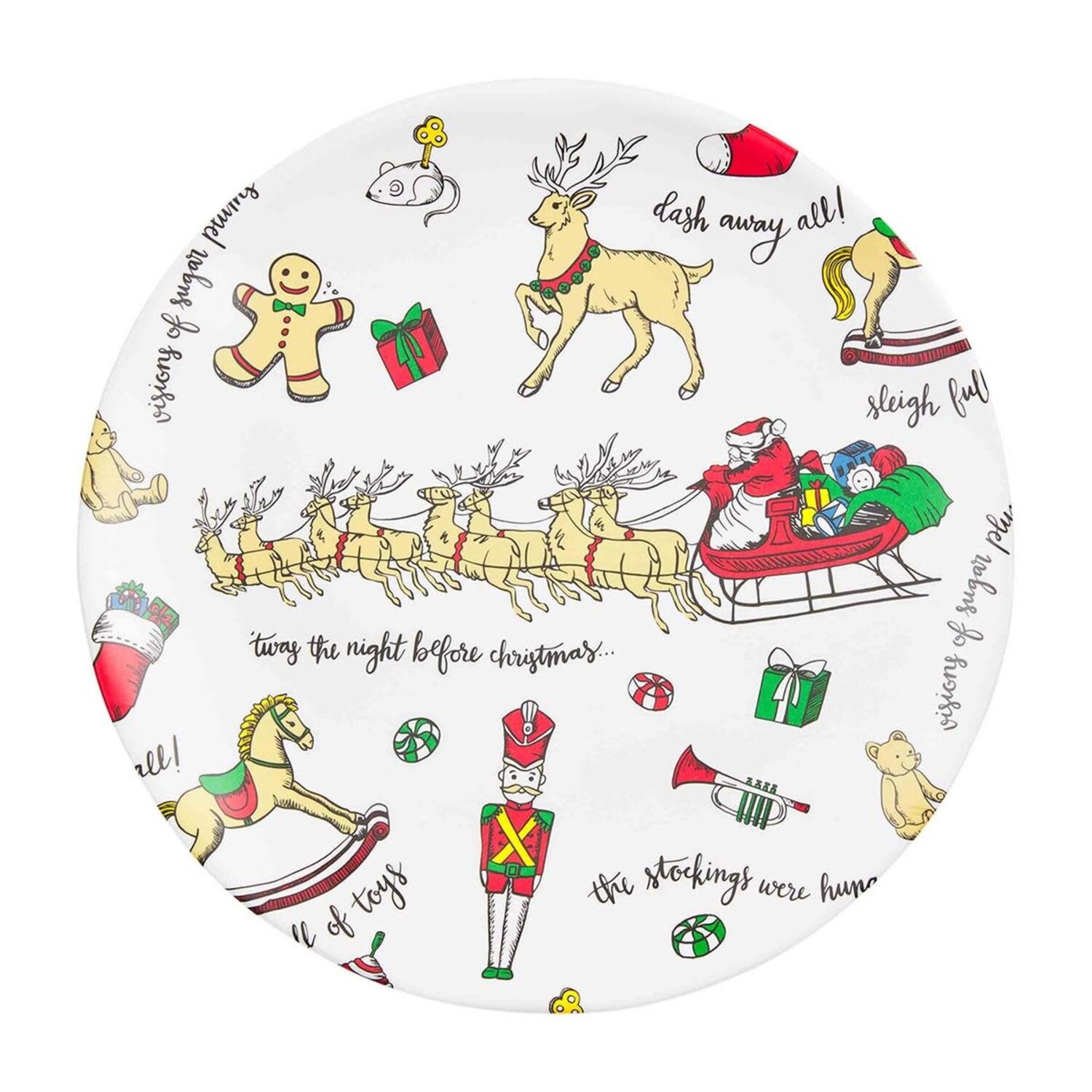 Christmas shop melamine plates