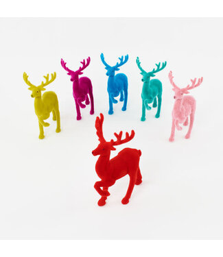 Flocked Deer - Sold Individually