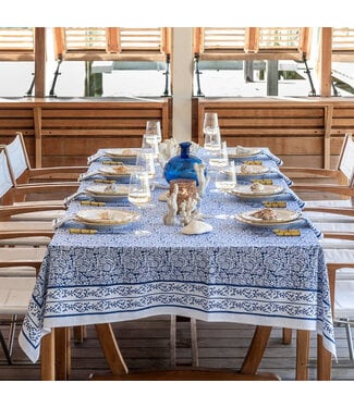 POMEGRANATE Tapestry Dark Blue Tablecloth
