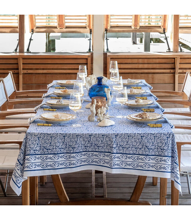 POMEGRANATE Tapestry Dark Blue Tablecloth