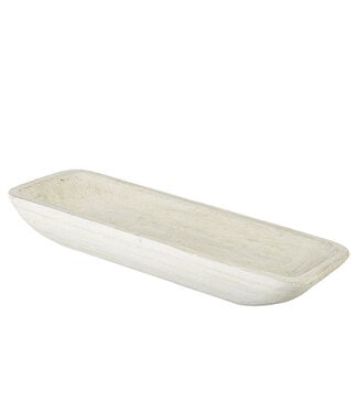 20" White Dough Bowl