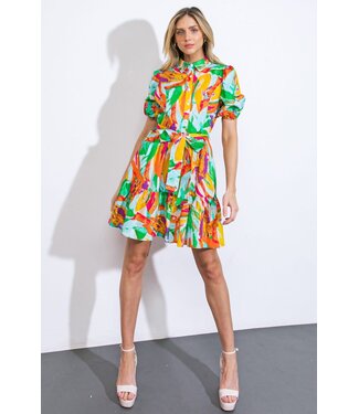 Carla Printed Woven Mini Dress