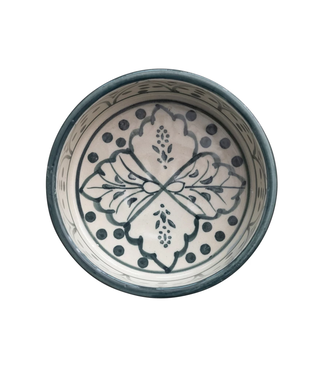6" StonewareHand-Painted Pet Bowl