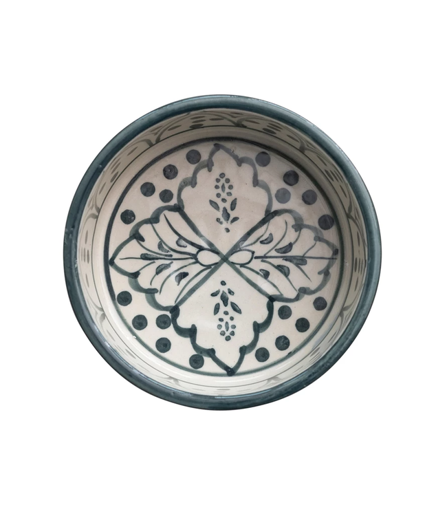 6" StonewareHand-Painted Pet Bowl