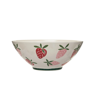 Stoneware Bowl w Strawberries