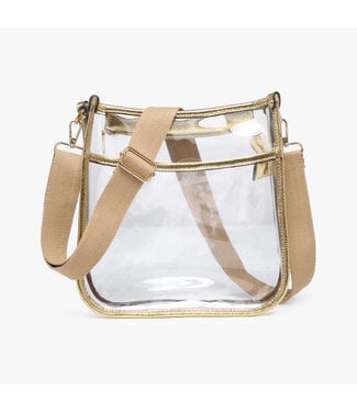 Posie Clear Crossbody with Vegan Leather
