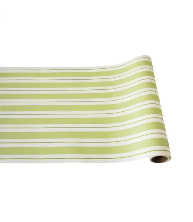 HESTER & COOK Green Awning Stripe Runner
