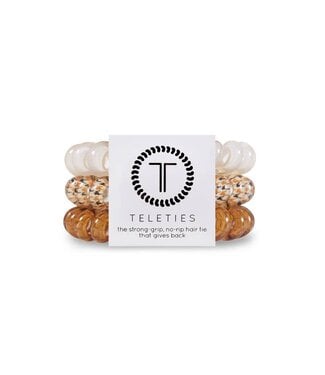 TELETIES Upstage Beige Hair Tie - Large