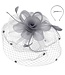 Floral Mesh Netting Veil Fascinator W Headband