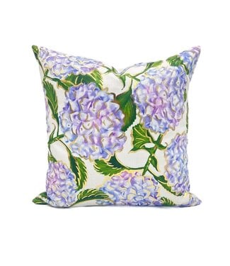 Gold Foil Hydrangeas Pillow