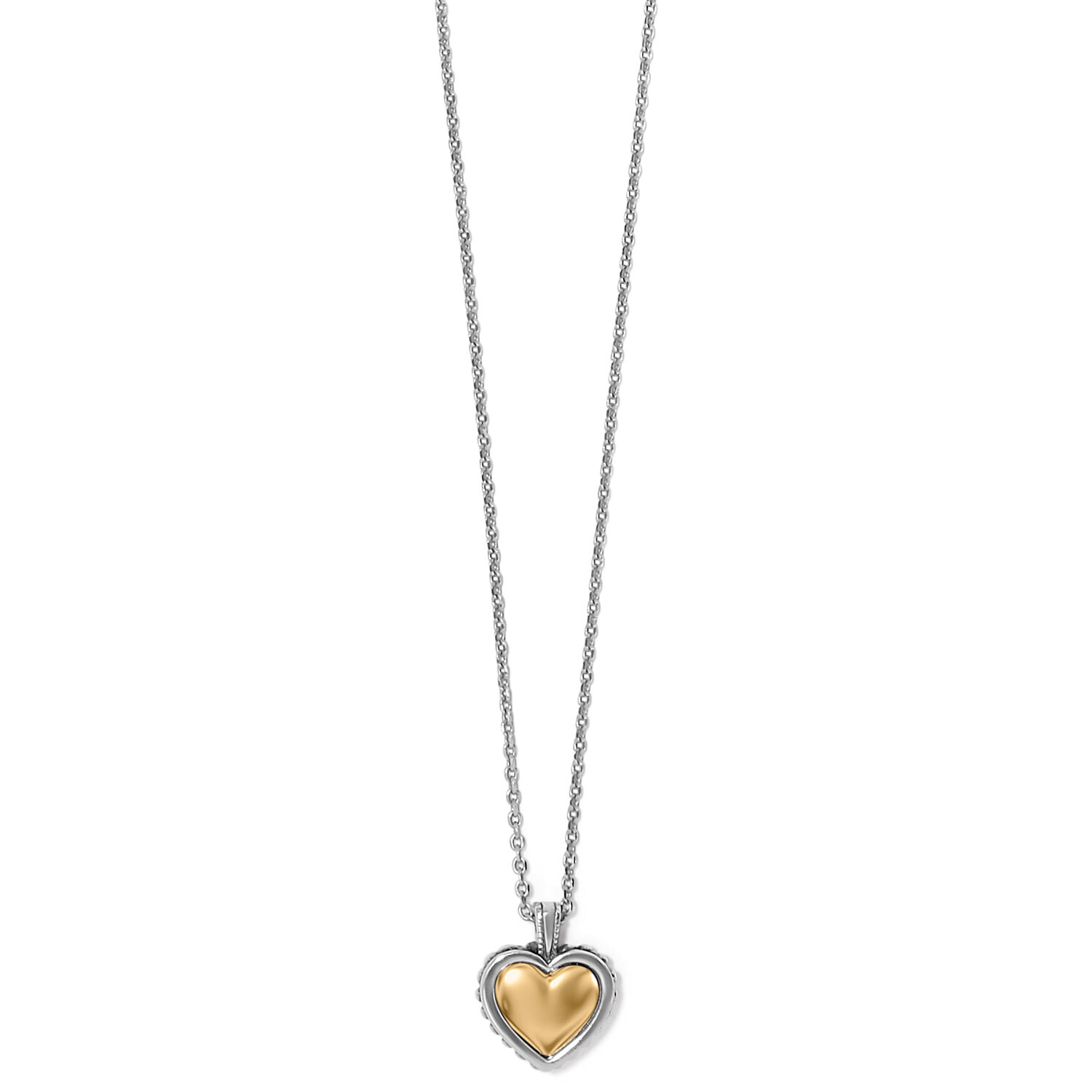 Buy the Designer Brighton Silver-Tone Sacred Heart Crystal Cut Pendant  Necklace | GoodwillFinds