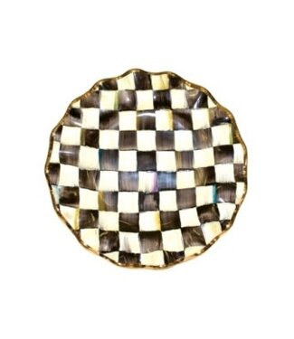 MACKENZIE CHILDS Courtly Check Ceramic Fluted Dinner Plate