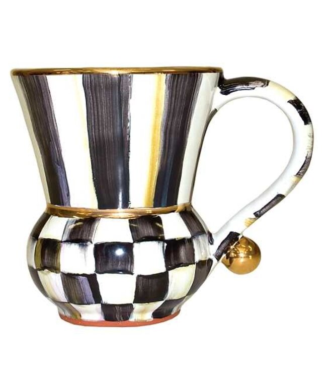 MACKENZIE CHILDS Courtly Check Ceramic Mug