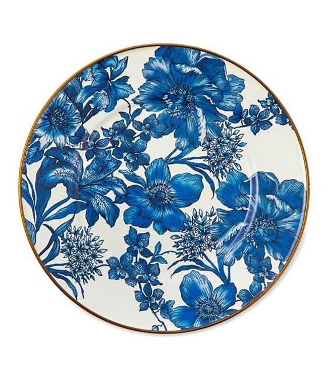MACKENZIE CHILDS Royal English Garden Enamel Salad/Dessert Plate