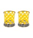 MACKENZIE CHILDS Carnival Tumbler Glass