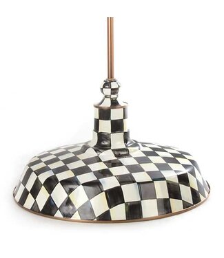 MACKENZIE CHILDS Courtly Check 18" Barn Pendant Lamp