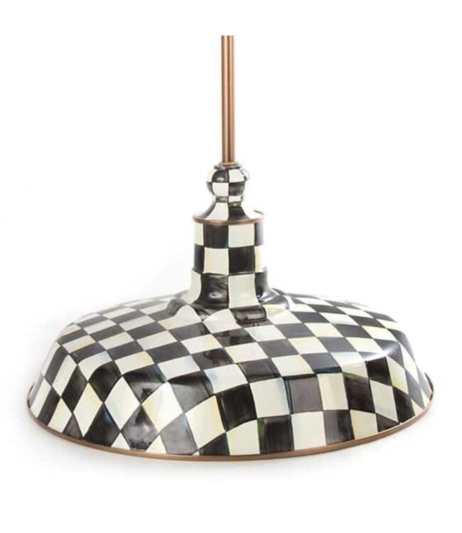 MACKENZIE CHILDS Courtly Check 18" Barn Pendant Lamp