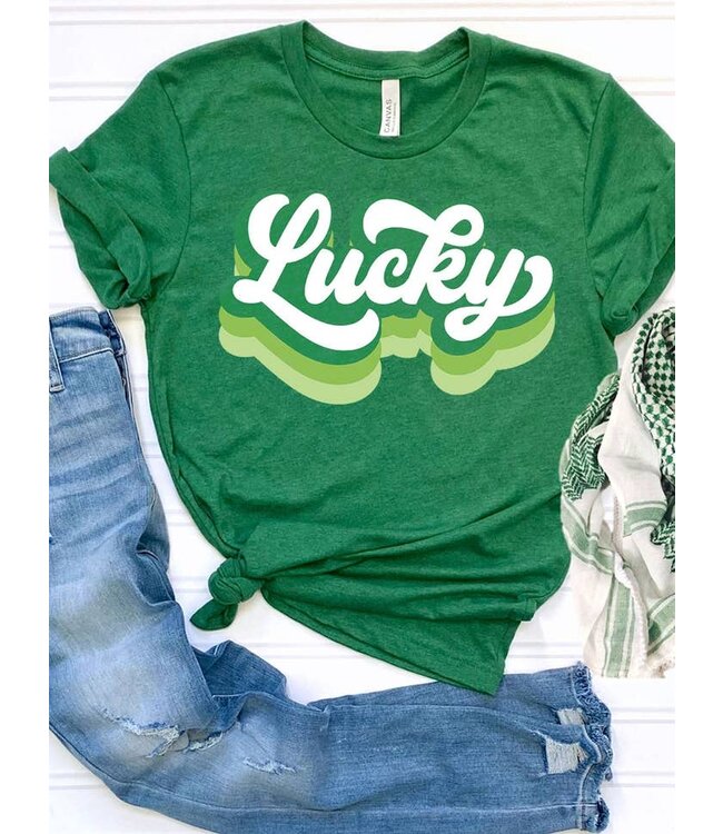 St Patricks Day - Lucky Retro T-Shirt