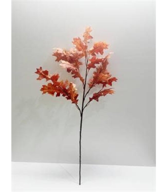 37" Oak Leaf Spray Orange Red