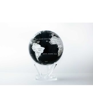 MOVA INTERNATIONAL 6" Black & Silver Globe w/ Base