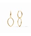 JULIE VOS Fleur­de­Lis 2 in 1  Earring