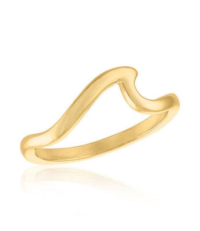 Wave Gold Layers Ring