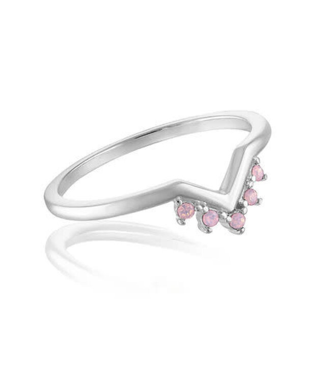 Rose Water Opal Tiara Stack Ring