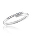 Overlapping White Opal Stack Ring