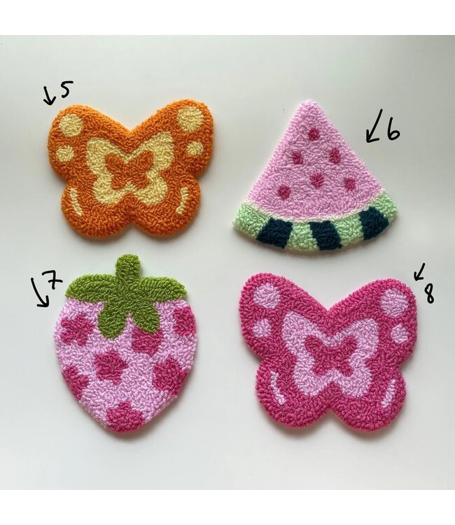 Punch Needle Coasters, Handmade Mug Rug