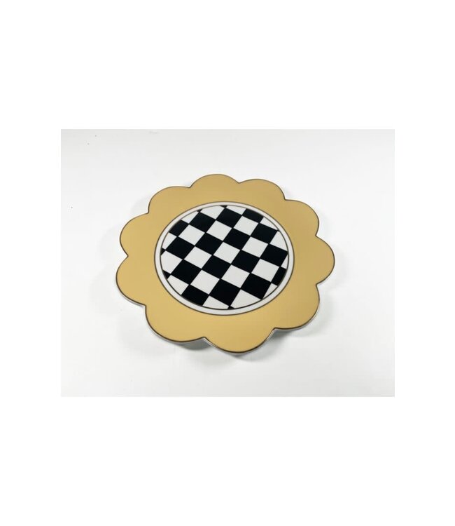 MACKENZIE CHILDS Butterfly Toile Dinner Plate - Buttercream