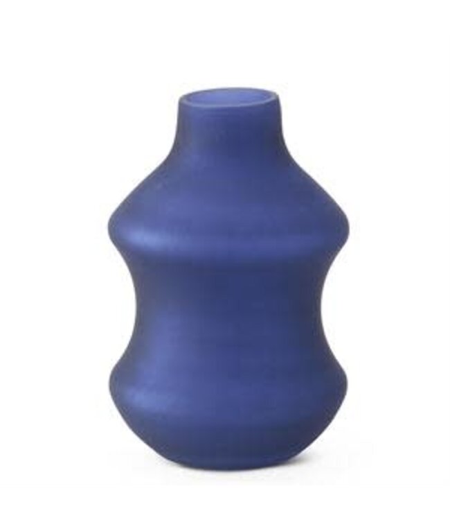 Frosted Blue Vase