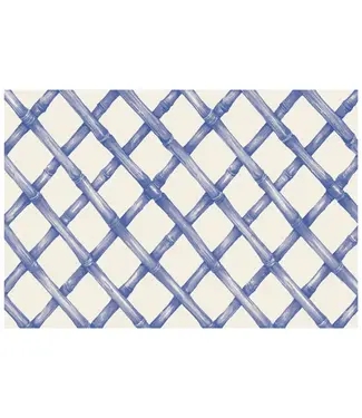 HESTER & COOK Blue Lattice Placemat