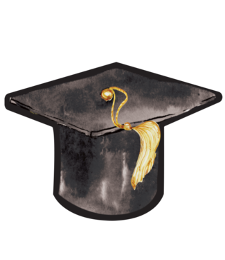 Die-Cut Paper Graduation Plate