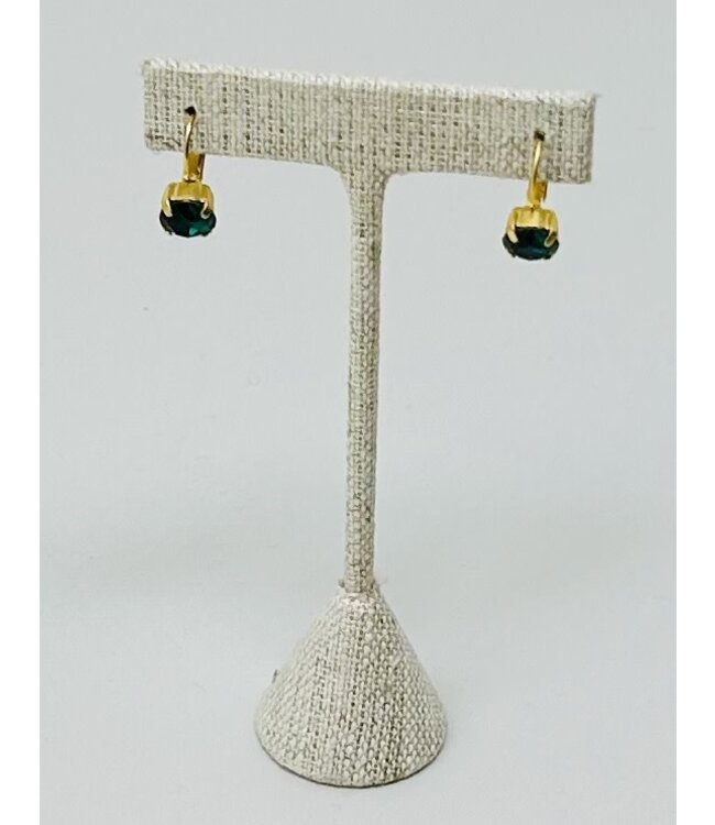 JERE BIJOUX Jere Cushion Cut Posts Earrings