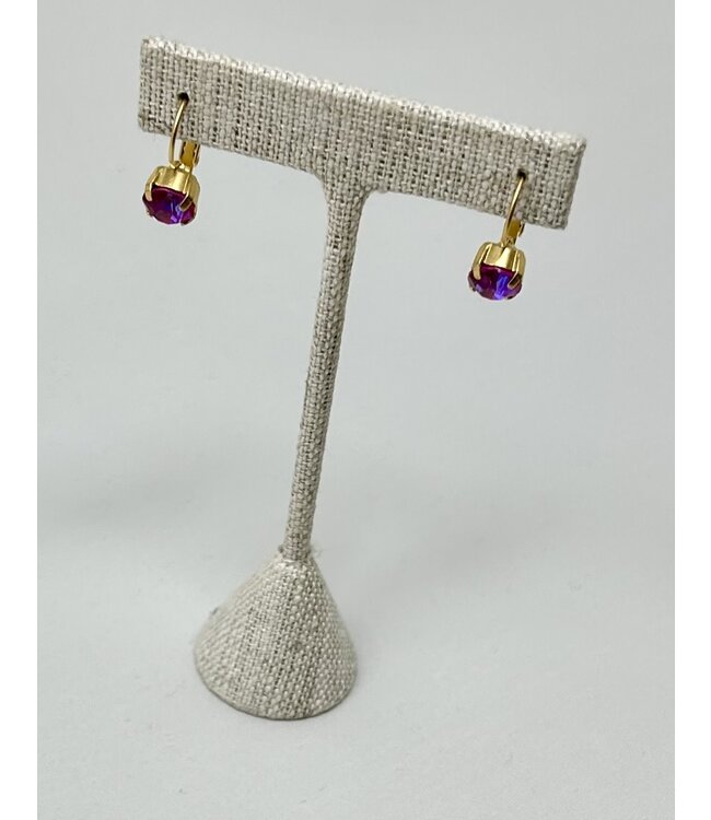 JERE BIJOUX Jere Cushion Cut Posts Earrings