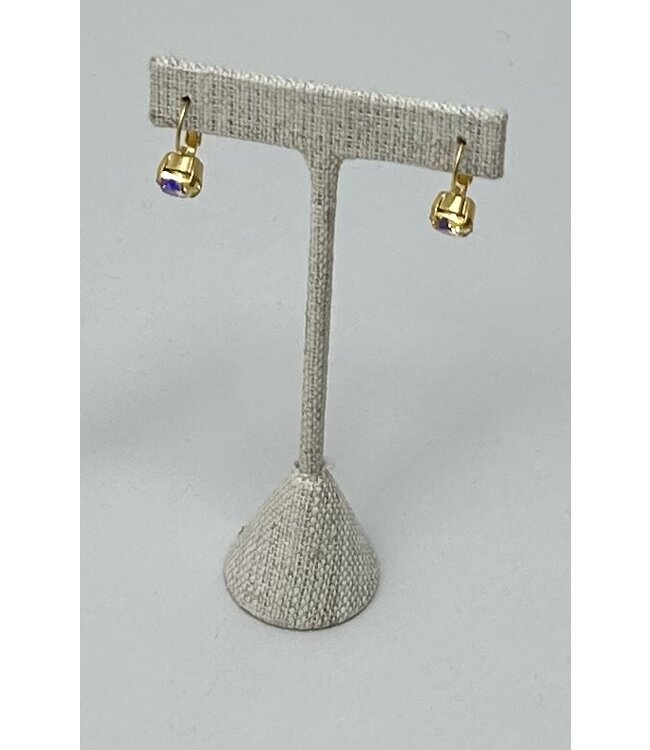 JERE BIJOUX Jere Cushion Cut Posts Earrings