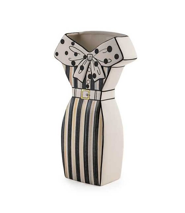 MACKENZIE CHILDS Doodles Dress Vase