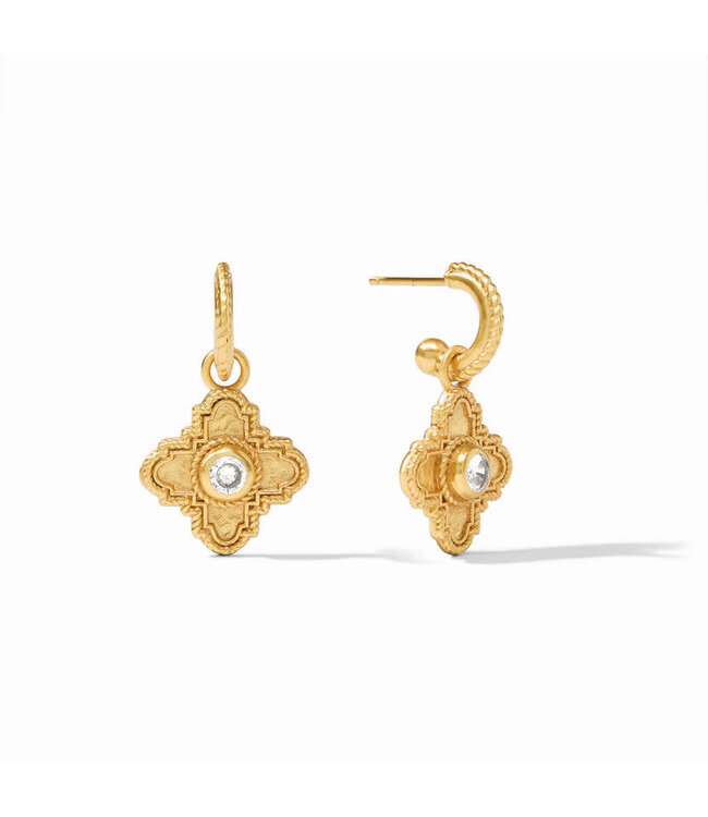 JULIE VOS Theodora Hoop & Charm Earring