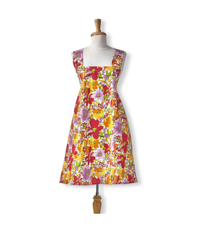 Springtime Floral Pinafore Apron