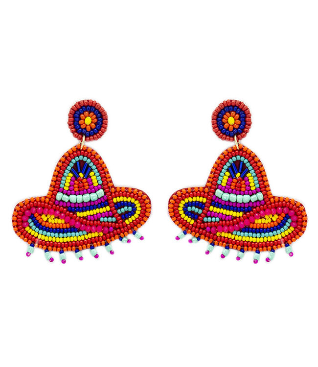 BEADED CINCO DE MAYO EARRINGS