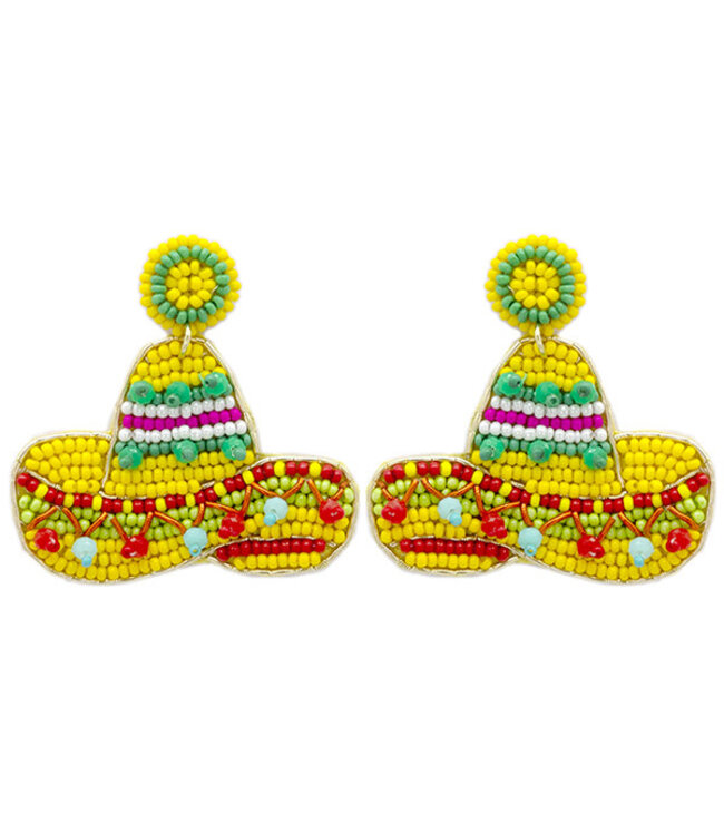 BEADED CINCO DE MAYO EARRINGS