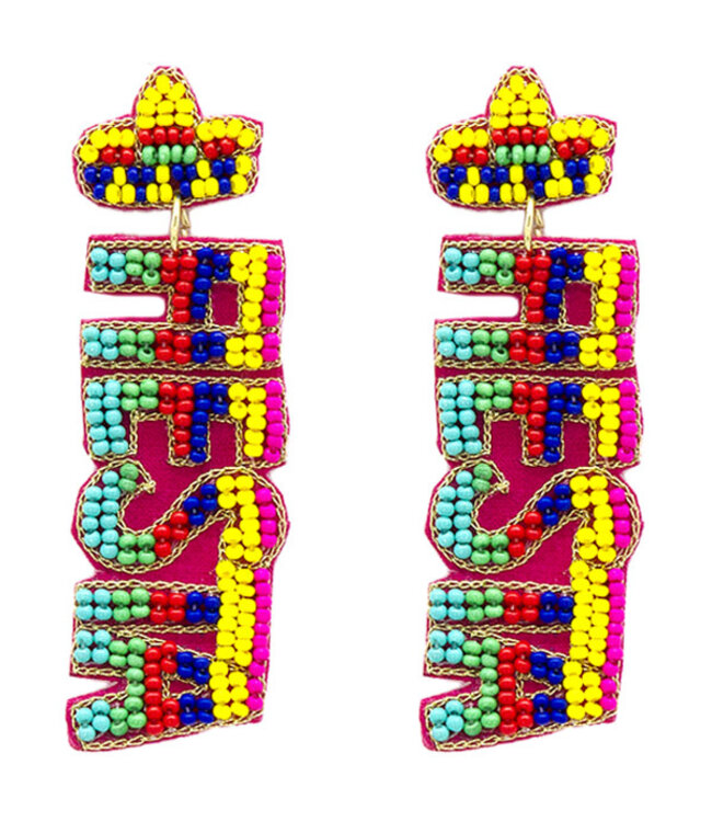 BEADED CINCO DE MAYO EARRINGS