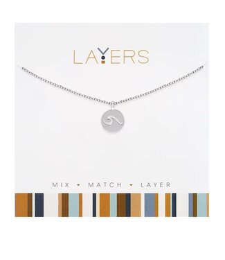 Silver Wave Layers Necklace