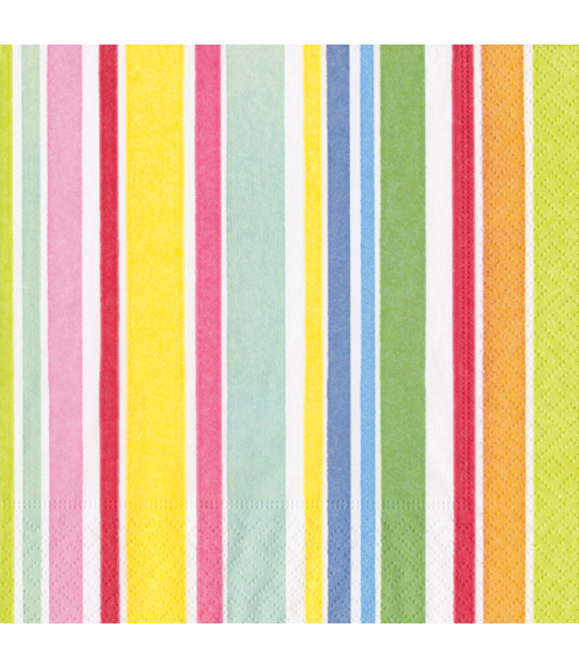 Cabana Stripe Bright Napkin Luncheon