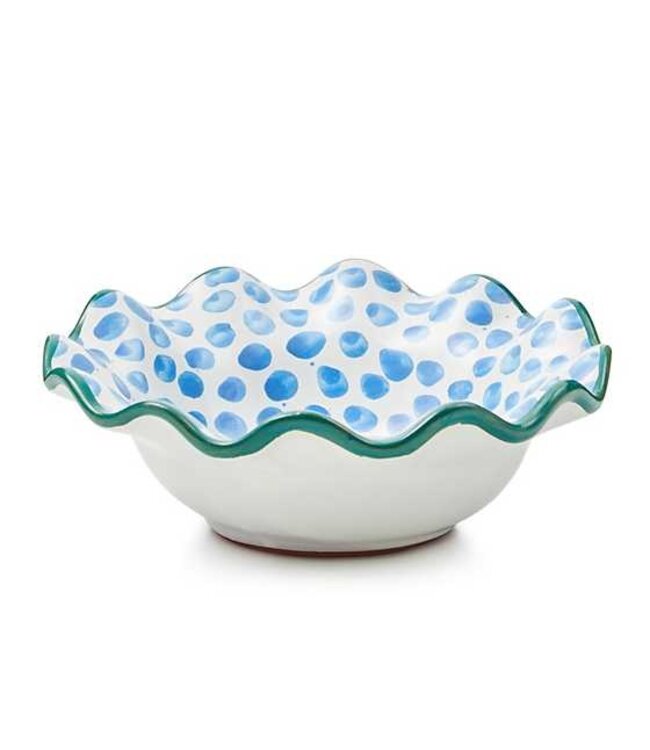 MACKENZIE CHILDS Pencil & Paper Co. Ceramic Fluted Berry Bowls