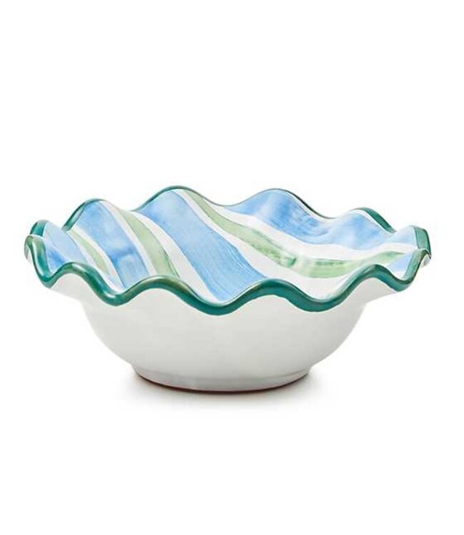 MACKENZIE CHILDS Pencil & Paper Co. Ceramic Fluted Berry Bowls