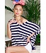 Zoe 4th of July Over Sized Striped Sweater Top