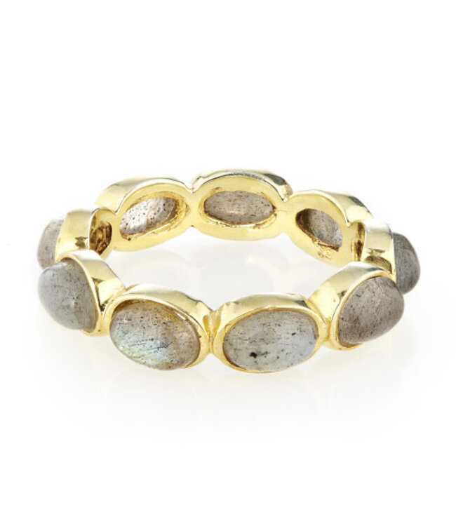 Continuous Gemstone Ring