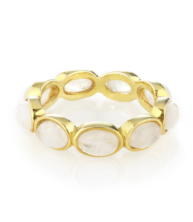 Continuous Gemstone Ring